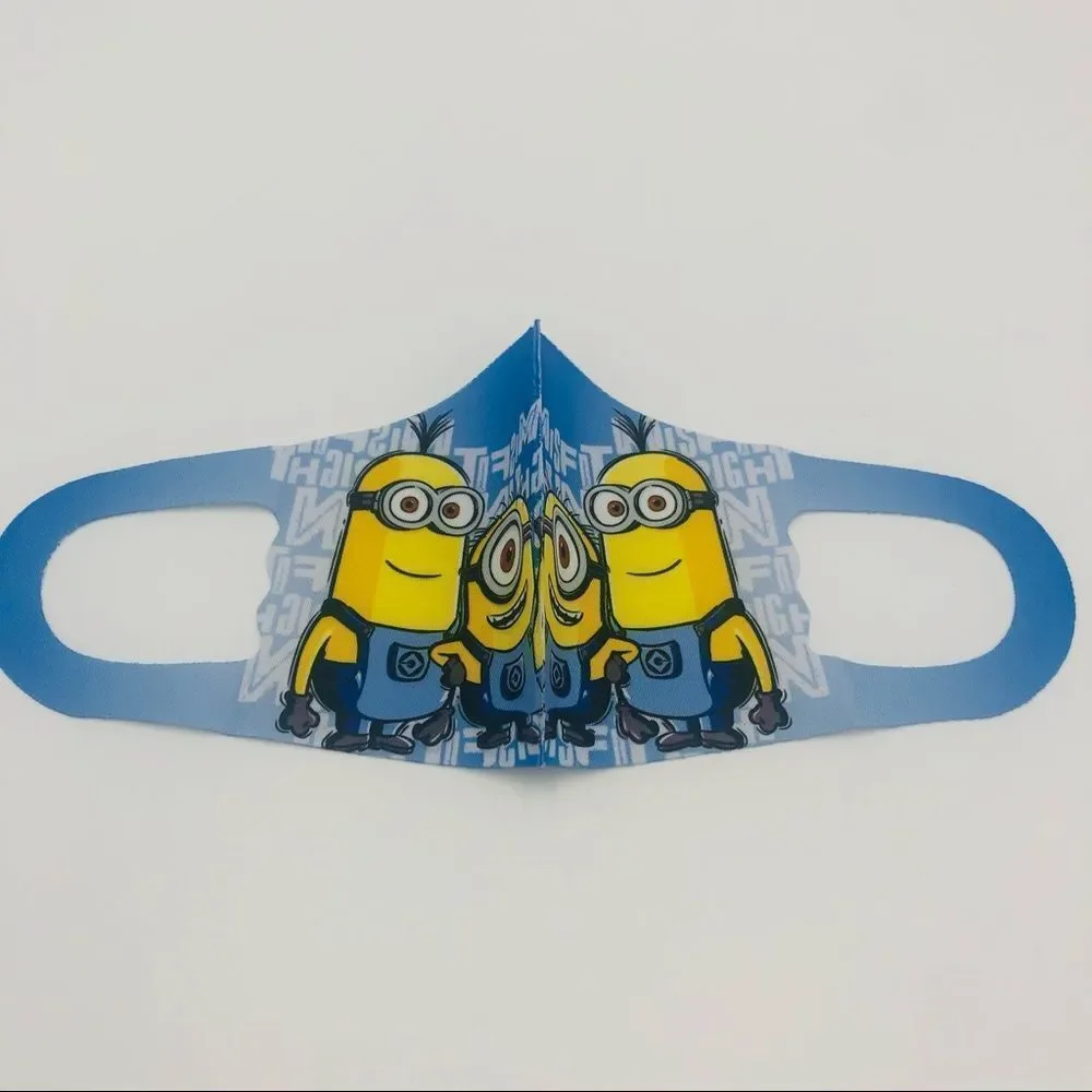 Brand New Kids Minions  Reusable‎ Face Mask Material Ice Silk